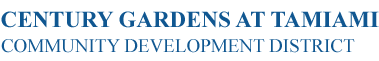 Century Gardens Tamiami Community Development District Logo